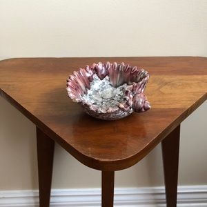 Vintage ceramic handmade shell